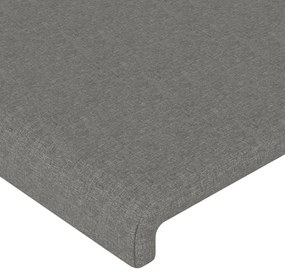 vidaXL Κεφαλάρια Σκ. Γκρι 200x5x78/88 εκ. Ύφασμα