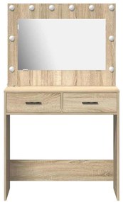 vidaXL Κομοδίνο Sonoma Δρυς 78.5 x 41 x 135 εκ Επεξεργασμένο ξύλο