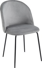 Καρέκλα μεταλλική Nextdeco Iris γκρι Υ77x48x52εκ