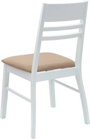 vidaXL Καρέκλες φαγητού 2 pcs Λευκό 43 x 54 x 89 εκ.