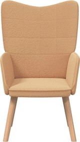 vidaXL Πολυθρόνα Μπεζ 62 x 67 x 95,5 εκ Υφάσματος Sherpa