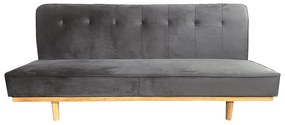 Καναπές Κρεβάτι Τριθέσιος ArteLibre CELESTE Γκρι Ύφασμα 193x85x88cm