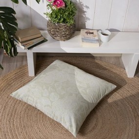 Μαξιλαροθήκη Διακοσμητική Δαπέδου Oviedo 08 Green Teoran 65Χ65 Βαμβάκι-Πολυέστερ