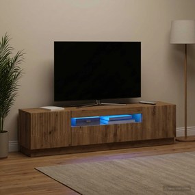 vidaXL Ντουλάπα LED Τηλεόρασης Artisan Δρυς Επεξεργασμένο Ξύλο