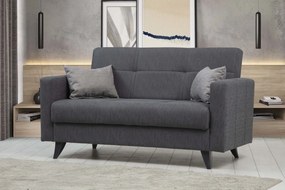 2-Seat Sofa-Bed Polya - Dark Grey Dark Grey