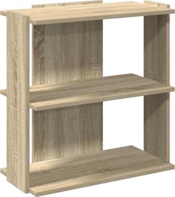 vidaXL Βιβλιοθήκη 3 Επιπέδων Sonoma Δρυς 60x30x60 εκ. Επεξεργ. Ξύλο