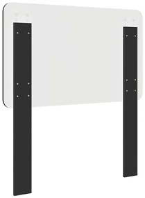 vidaXL Κεφαλάρι Μαύρη Οξυά 75 cm Επεξεργασμένο ξύλο