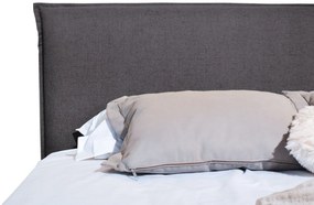 Επενδυμένο Κρεβάτι Harmony-Anthraki-160 x 200-Ξύλα Ελάτου