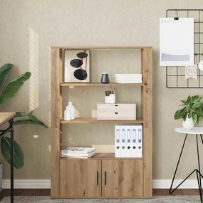 vidaXL Πλαϊνό γραφείο artisan δρυς 30 x 80 x 119.5 εκ