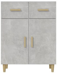 vidaXL Ντουλάπι Γκρι Σκυροδέματος 69,5x34x89 εκ. Επεξεργασμένο Ξύλο