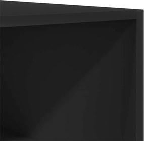 vidaXL Ντουλάπα Μαύρη 100 x 50 x 200 εκ. από Επεξ. Ξύλο