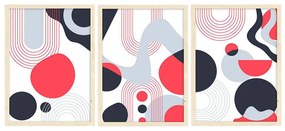 Κάδρα (Σετ 3Τμχ) 786DKT1485 70x100cm Multi Wallity Κάθετοι Mdf,Ξύλο