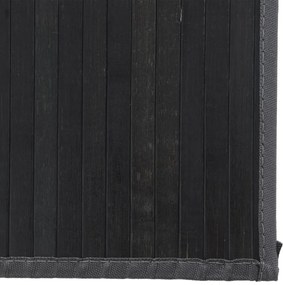 vidaXL Χαλί Ορθογώνιο Μαύρο 80 x 400 εκ. Μπαμπού