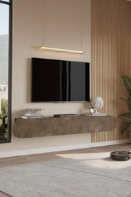 Stewehome Μοντέρνα επιτοίχια βάση τηλεόρασης με οβάλ πόρτα 180x31x30 cm