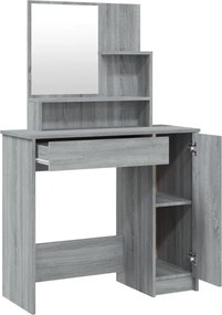 vidaXL Μπουντουάρ Σετ Γκρι Sonoma 86,5x35x136 εκ.