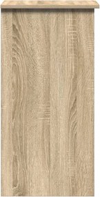 vidaXL Γραφείο με Ράφια Sonoma Δρυς 110x45x157 εκ. από Μοριοσανίδα