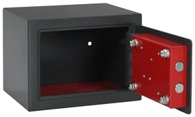 vidaXL Χρηματοκιβώτιο Σκοτεινό γκρίζο RAL7016 17 x 23 x 17 εκ. Ατσάλι
