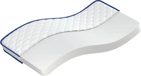 vidaXL Στρώμα με Αφρό Μνήμης Λευκό 100x200x17 εκ. μαλακό