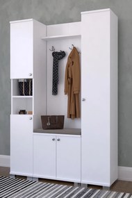 Σκανδιναβικού στιλ από Συνθετικό ξύλο Λευκό 120x33x177 cm