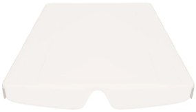 vidaXL Πανί Ανταλλακτικό για Κούνια Κήπου Λευκό 150/130 x 105/70 εκ.