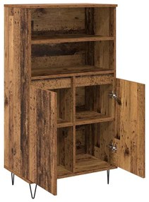 vidaXL Highboard Καφέ 60 x 36 x 110 εκ. Επεξεργασμένο ξύλο