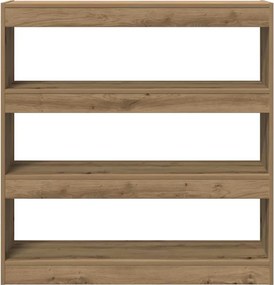 vidaXL Βιβλιοθήκη artisan δρυς 100 x 30 x 103 εκ. Επεξεργασμένο ξύλο