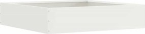 vidaXL Περίγραμμα γκαζόν 6 pcs Λευκό 60 x 60 x 13 εκ Ατσάλι