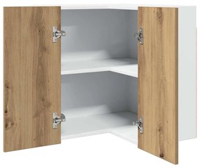 Κρεμαστό Γωνιακό Ντουλάπι "Lyon" από Τεχνητό Δρυς 57x57x60 εκ. από Τεχνητό Ξύλο