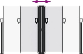vidaXL Σκίαστρο Πλαϊνό Συρόμενο Λευκό 140 x 1200 εκ.