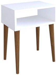 Κομοδίνο Hank 197-000125 45x30x60cm White-Walnut