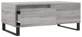 vidaXL Τραπεζάκι Σαλονιού Γκρι Sonoma 90x50x36,5εκ. Επεξεργασμένο Ξύλο