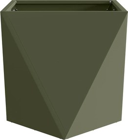 vidaXL Γλάστρα 2 τμχ. Ελιά Πράσινη 40 x 40 x 40 cm Ατσάλι