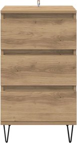 vidaXL Πλαϊνό γραφείο με συρτάρι Artisan Oak 40 x 35 x 70 εκ.