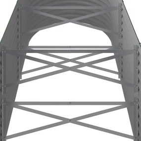 vidaXL Ζαρντινιέρα Πράσινη 296x80x68 εκ Γαλβανισμένος χάλυβας