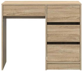 vidaXL Γραφείο Sonoma Δρυς 90 x 37.5 x 75 εκ Επεξεργασμένο ξύλο