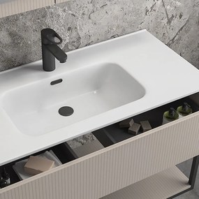 Furnibath S 101 - Βάση Επιπλου με Συρταρι και Ραφι 101x46 - 384