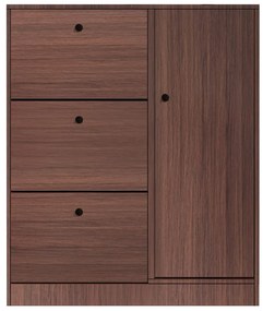 Παπουτσοθήκη Απόχρωση Καρυδί 100x24x112cm