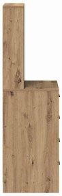 vidaXL Highboard artisan δρυς 40 x 41 x 135 εκ. Επεξεργασμένο ξύλο