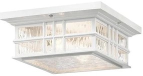 Πλαφονιέρα Φωτιστικό Οροφής 1xE27 IP44 Beacon Square Elstead Lighting-KL-BEACON-SQUARE-F-WHT-Λευκό KL-BEACON-SQUARE-F-WHT