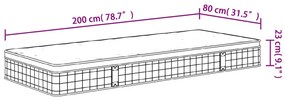 ΣΤΡΩΜΑ ΜΕ BONNELL SPRINGS ΜΕΣΑΙΑ ΣΚΛΗΡΟΤΗΤΑ 80X200 ΕΚ. 372938