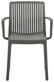 Καρέκλα - Πολυθρόνα IDA C6127.04 Dark Olive Πολυπροπυλενίου 41,3x54,2x81,8Υεκ. 41.3x54.2x81.8 εκ.