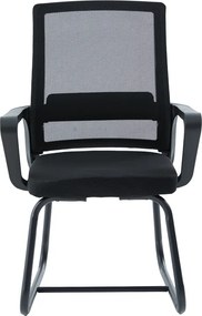 Καρέκλα επισκέπτη Palma pakoworld mesh μαύρο 46x52x94εκ