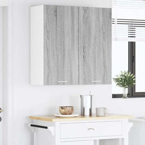 vidaXL Κρεμαστό ντουλάπι Γκρίζο Σονομα 80 x 31 x 80 εκ.