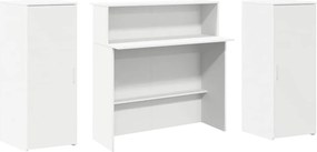 vidaXL Γραφείο Υποδοχής Λευκό 180x50x103,5 εκ. από Τεχνητό Ξύλο