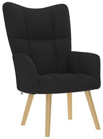 Πολυθρόνα Relax Μαύρη Υφασμάτινη