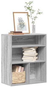 vidaXL Βιβλιοθήκη Γκρι Sonoma 60x30x71,5 εκ. από Επεξεργασμένο Ξύλο