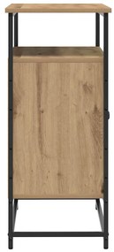 vidaXL Πλαϊνό γραφείο artisan δρυς 69 x 35 x 80 εκ Επεξεργασμένο ξύλο