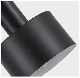 Φωτιστικό Τοίχου - Απλίκα SE21-BL-4-NM1W-MS1 ADEPT TUBE Black Matt Wall Lamp Black Metal Shade+ - Μέταλλο - 77-8815