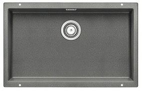 Blanco Subline-U 700-U Alu Metallic SILGRANIT™ PuraDur™ Γρανιτένιος Νεροχύτης Υποκαθήμενος με 1 Γούρνα 73x46 cm