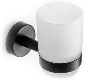 Ποτηροθήκη Γυάλινη Uno 1501 55 Black Karag Glass